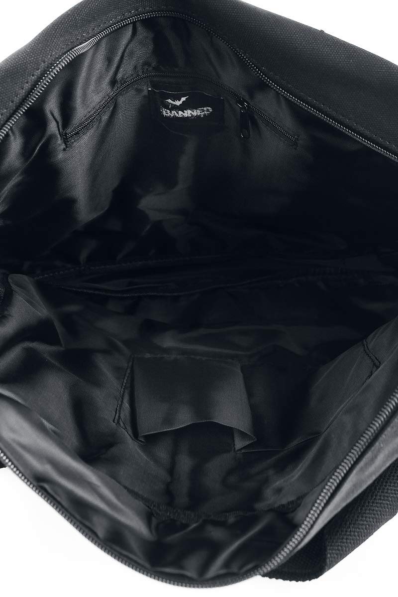 Banned Alternative Pentagram Unisex Umhängetasche schwarz