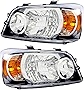 For Toyota Highlander Headlight 2004 2005 2006 Driver and Passenger Side Headlamp Replacement