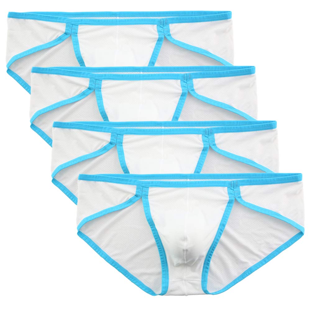 Men's Micro Mesh Briefs Underwear Lightweight Sexy Bikinis Pack