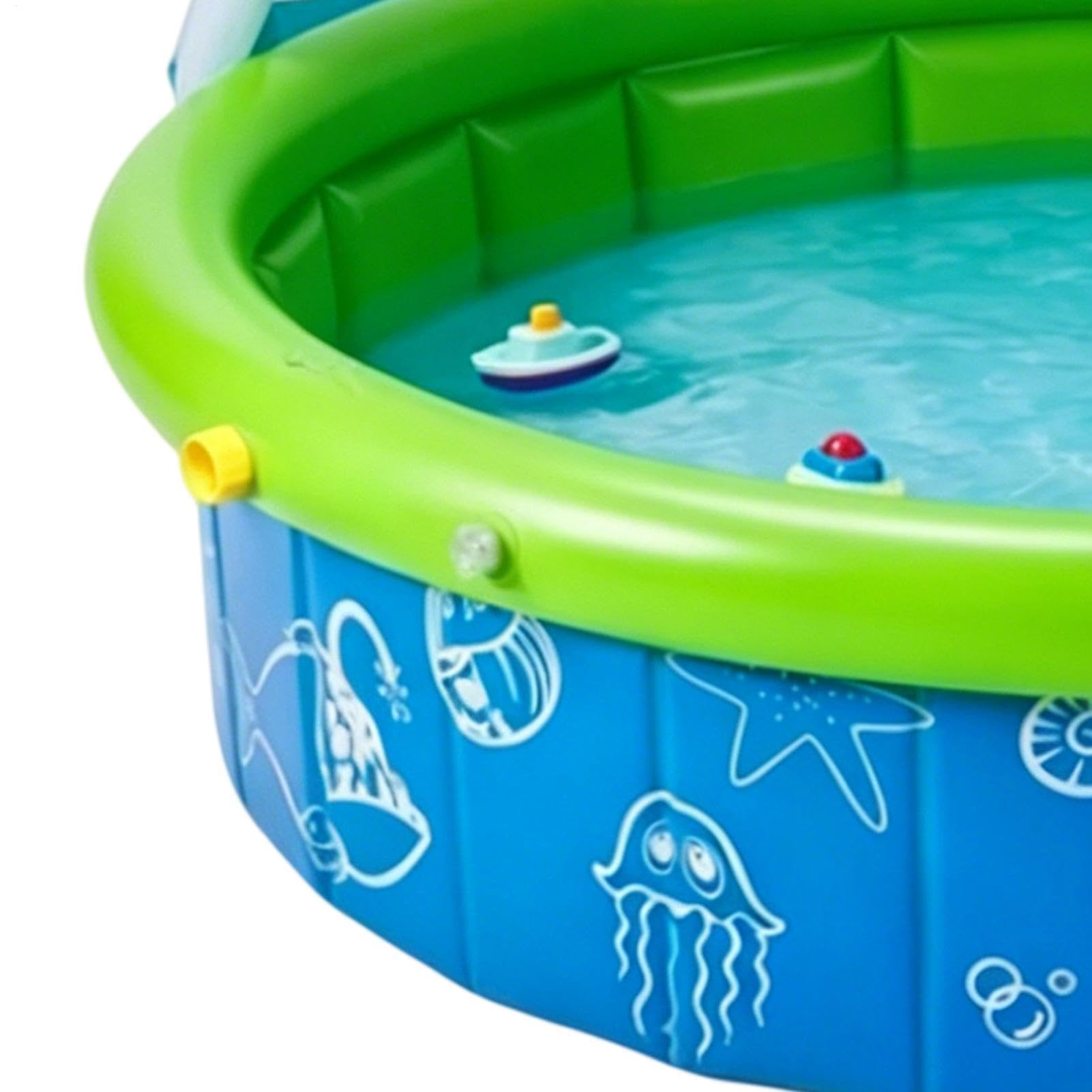 Aufblasbarer Pool mit Überdachung – faltbares, rutschfestes Spielzeug mit Netz – aufblasbarer Pool, für draußen, Sommer, Park, Hinterhof, Terrasse, Reisen