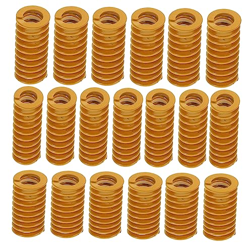 ULTECHNOVO 18pcs Carbon Steel 3d Printer Bed Compression Springs, Die Head Springs for Heated Bed Leveling, High Strengt