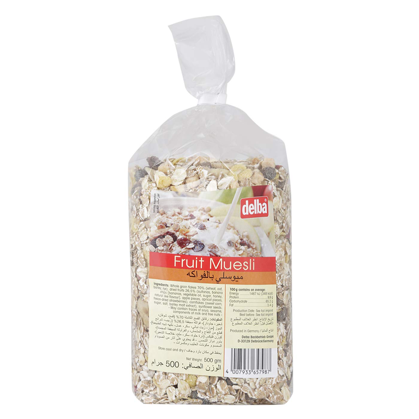 Delba Fruit Muesli, 500g