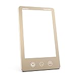 Verilux HappyLight Luxe - Light Therapy Lamp with 10,000 Lux, UV-Free, LED Bright White Light with Adjustable Brightness, Color, Countdown Timer, & Stand - Boost Mood, Sleep, Focus (Champagne Gold)
