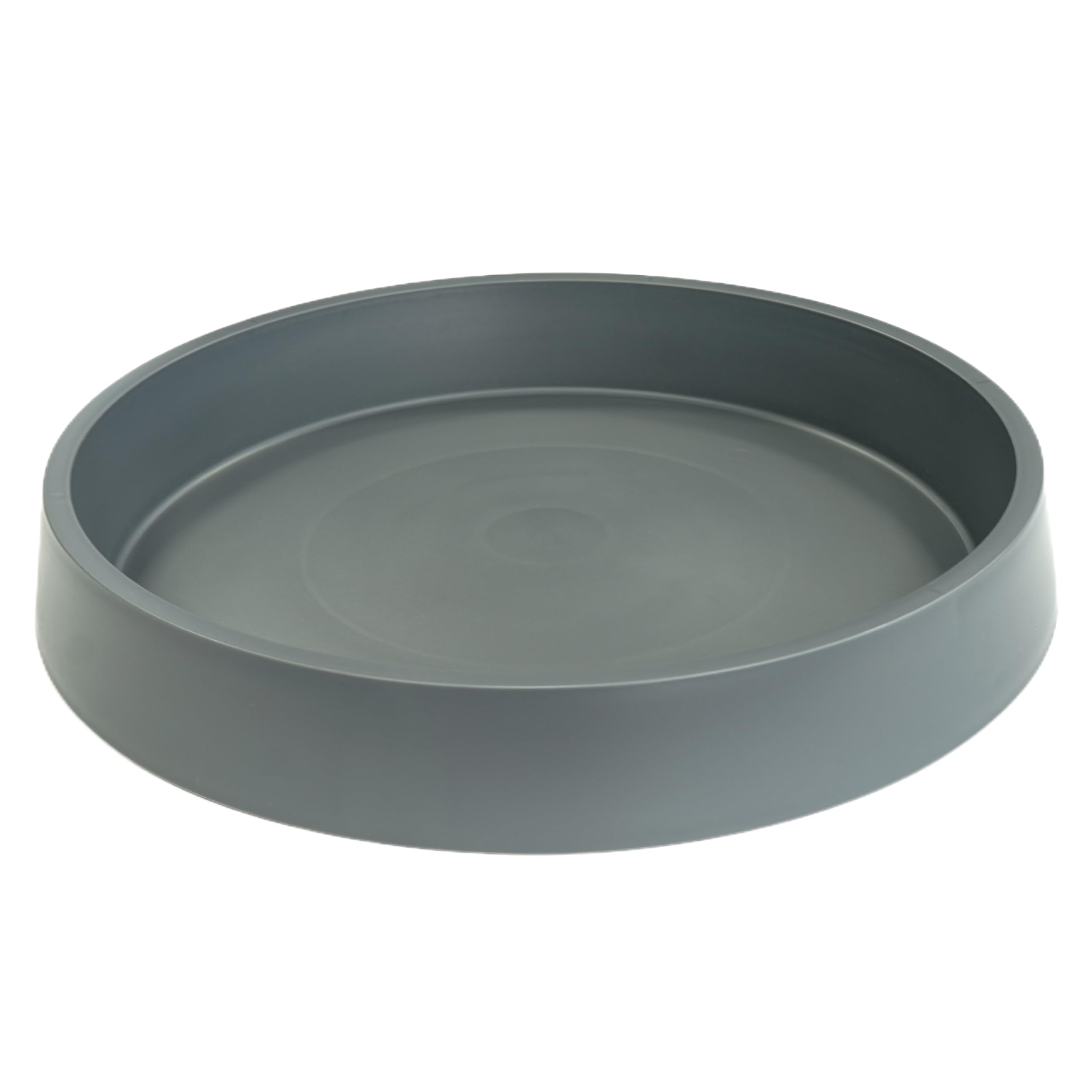 Bleuhome Plant Saucer Tray for Ceramic Plastic Pots, 14 inch Plant Saucers for Indoors, Pot Saucers Trays, Bird Bath Bowls, Flower Planter Water Drip Trays for Pots Base (14", Gray)
