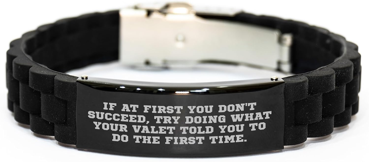 Funny Valet Gifts for Men Women Friends Coworkers Family - Glide lock Clasp Bracelet Christmas Unique Idea