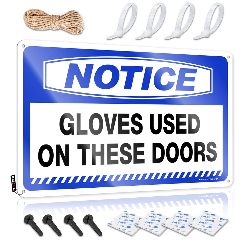 Funny Metal Bar Signs Notice Gloves Used On These Doors Tin Sign Funny Man Cave Signs Funny Bar Signs For Home Bar