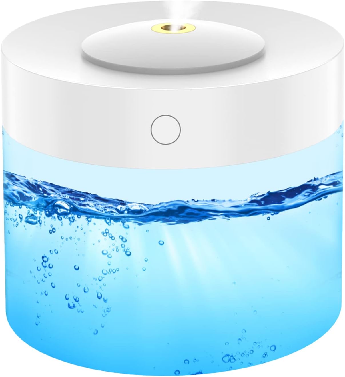 JTNFYUNHumidifier for Bedroom Cool mist humidifier with colorful lights for Home, Baby, Large Room with Auto Shut Off humidifier (1.2L, White)