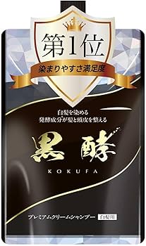 黒酵　プレミアムブラック　黒酵ヘアカラークリームシャンプー　200g 6本 Amazon | プレミアム発酵クリームシャンプー 黒酵【1本3役】コクファ