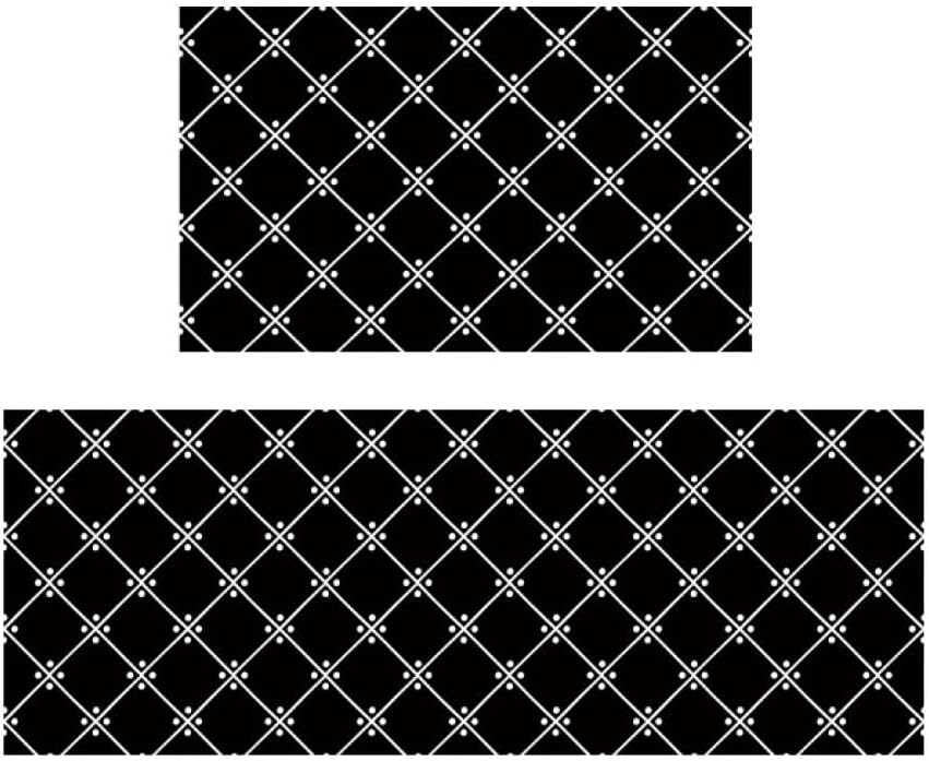 [DLAWF] 防汚 キッチンマット デザイン09 洗濯いらず 拭ける 撥水マット ずれない ロングマット キッチンフロアマット 台