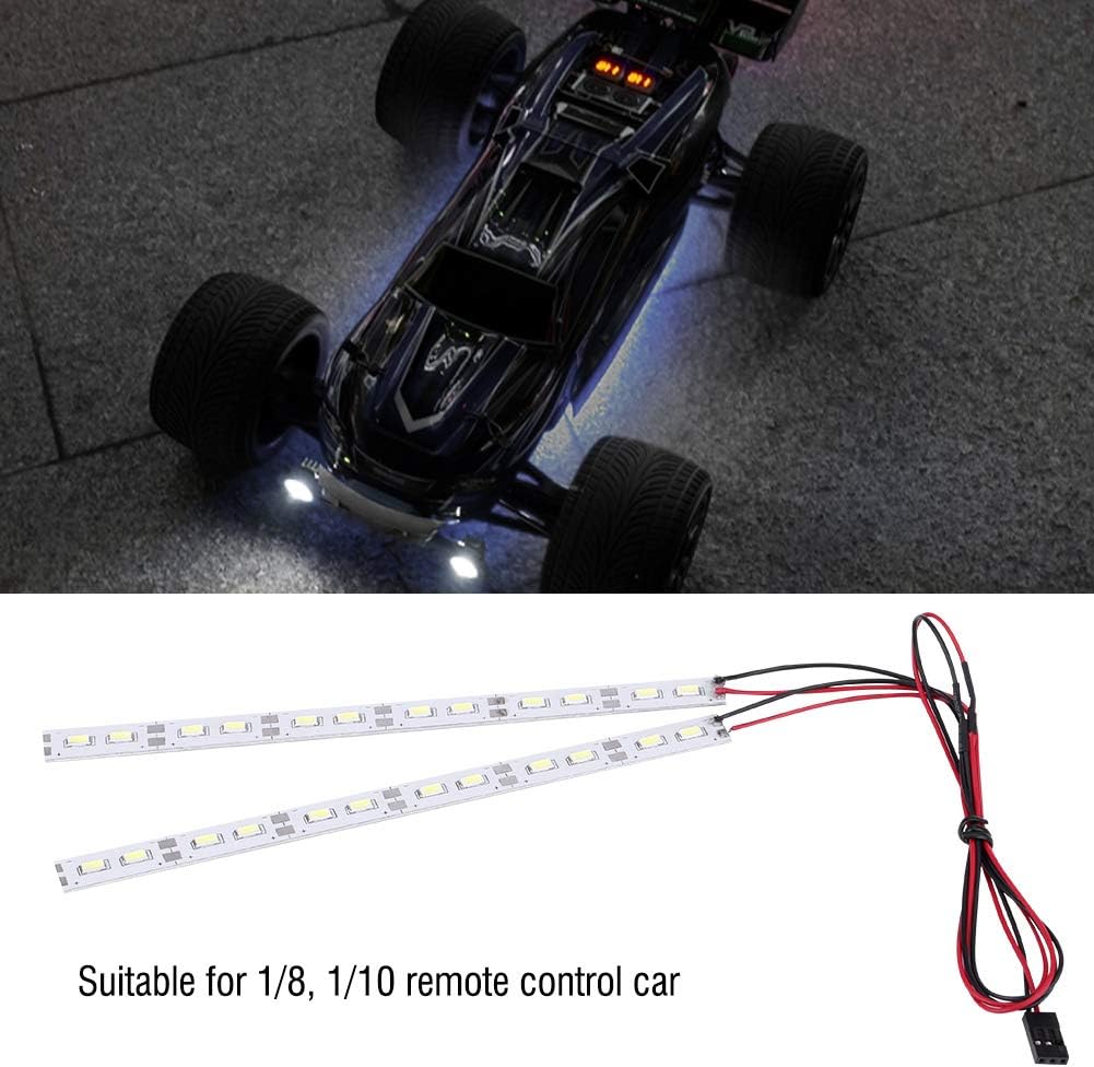VGEBY RC Chassis Light, Plastic & Metal 6V Remote Control Crawler Car 24 LEDs Chassis Light RC LED Strip Accessory Fit for 1/10 1/8 RC Car Crawler 1/10 Drift Chassis Lights