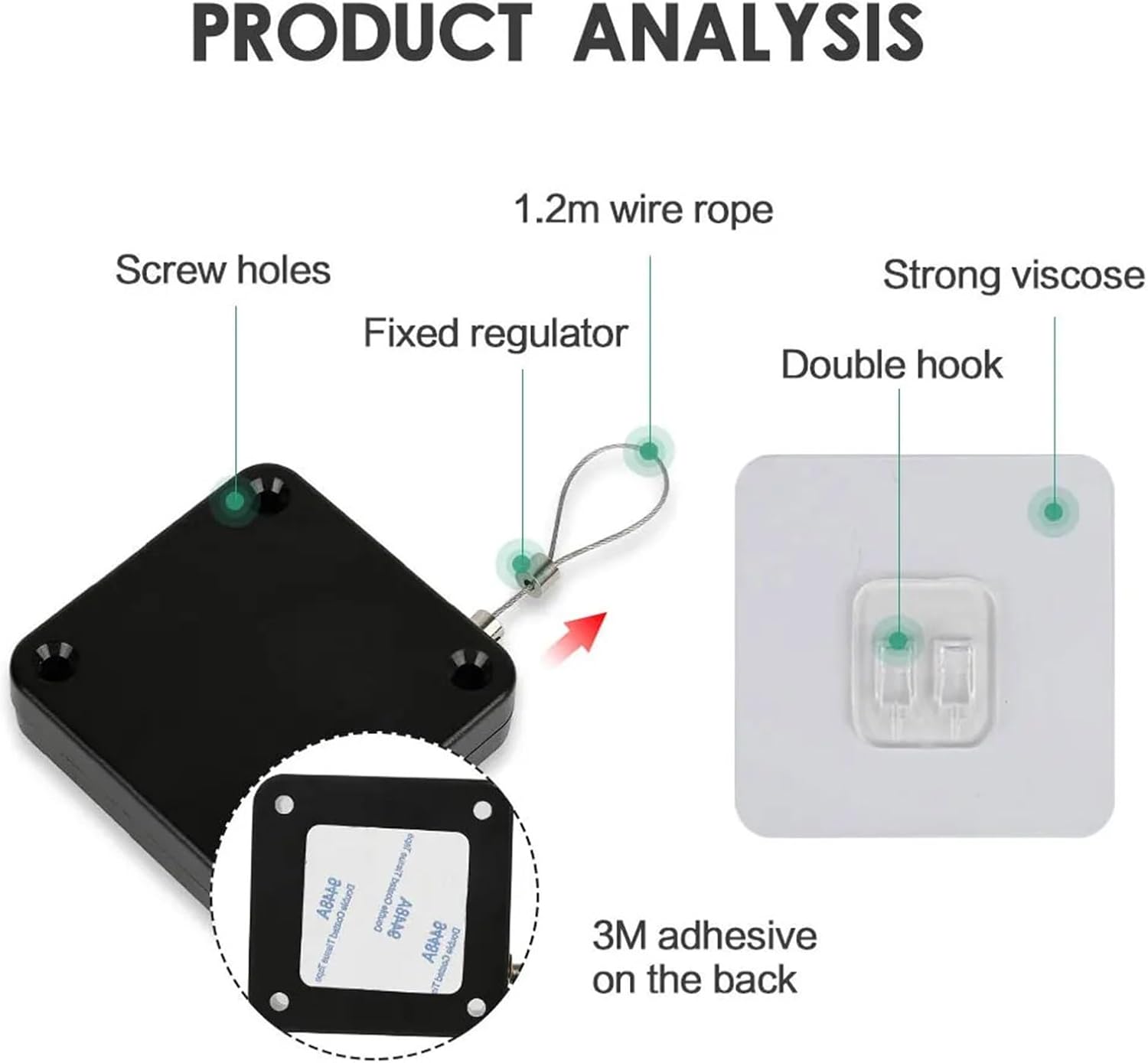 Door Closer Punch-Free Soft Close Closers for Sliding Glass 500g Tension Closing Device Hardware(White)