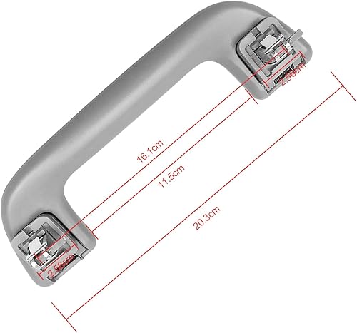 Miniatura 6 de 1 barra de agarre para techo automático sin gancho para Toyota Rav4 Yaris Aruis y más reemplazar 74610-52020 74610-52030 74619-0M010 74683-8010,