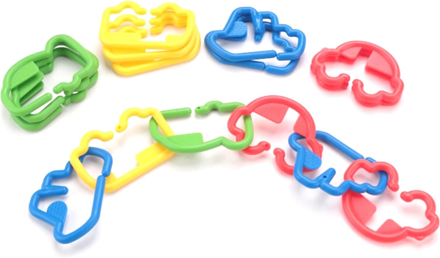 Vehicle Parade Chain Links Construction Set - 16 Pieces