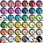 D-36PCS Chrome Nail Powder Set