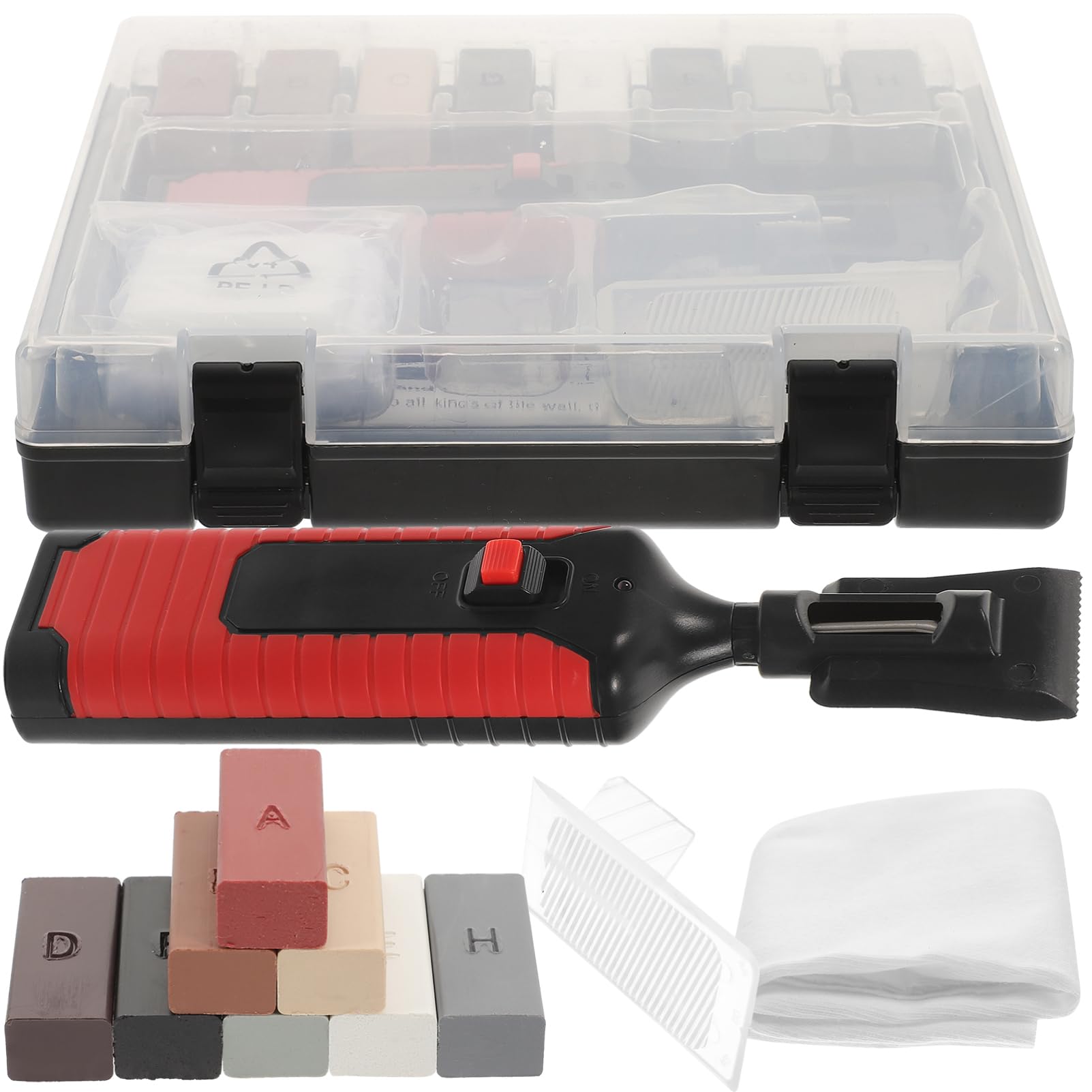jojofuny 1juego Kit De Reparación De Azulejos Cera De Bloque De Cera Esponja y Herramienta Para Reparación De Grietas y Superficies De Cocina
