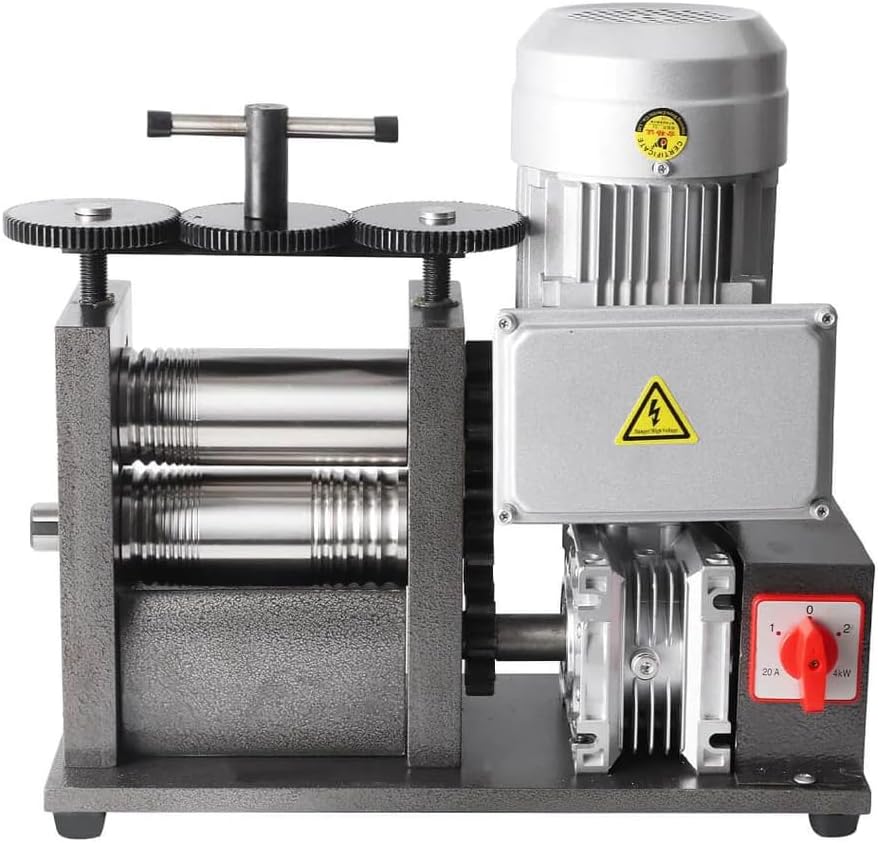Rolling Mill 6.3"/160mm Jewelry Rolling Mill Machine Gear Ratio 12.5 Wire Roller