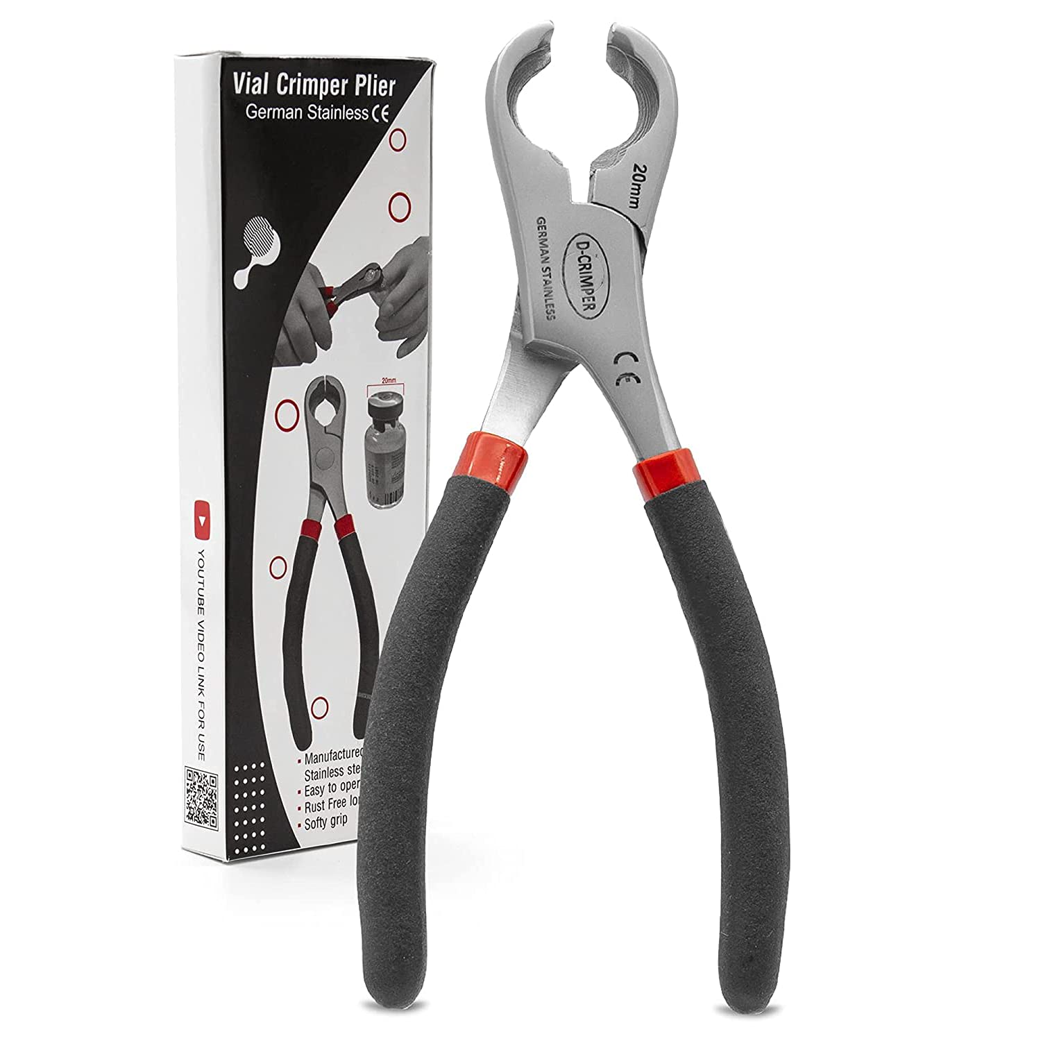 Vial Crimper Pliers - Perfect for Sealing Vials and Bottles (20mm)