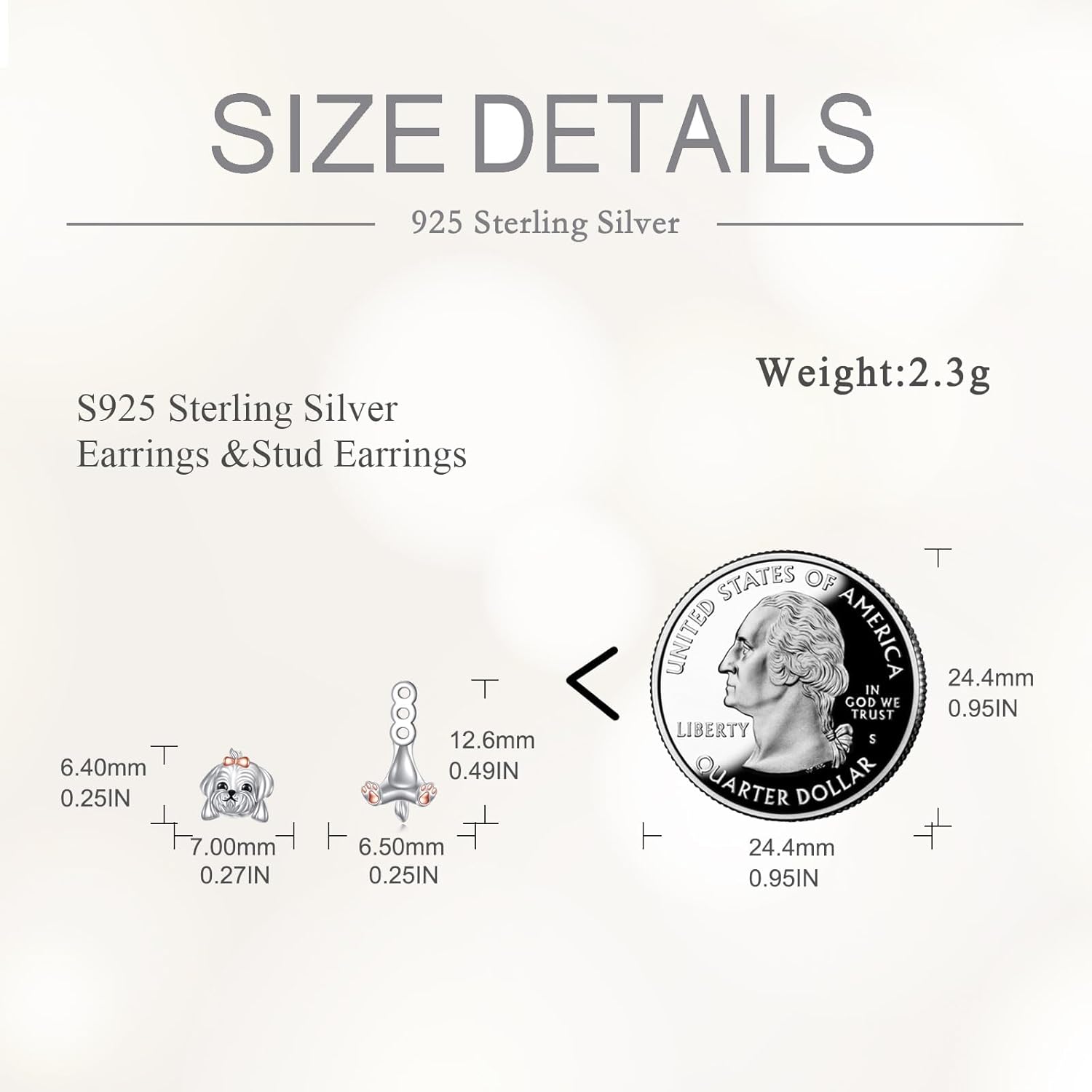 Maltese Earrings 925 Sterling Silver Dog Earrings for Women Maltese Dog Jewelry - Image 5