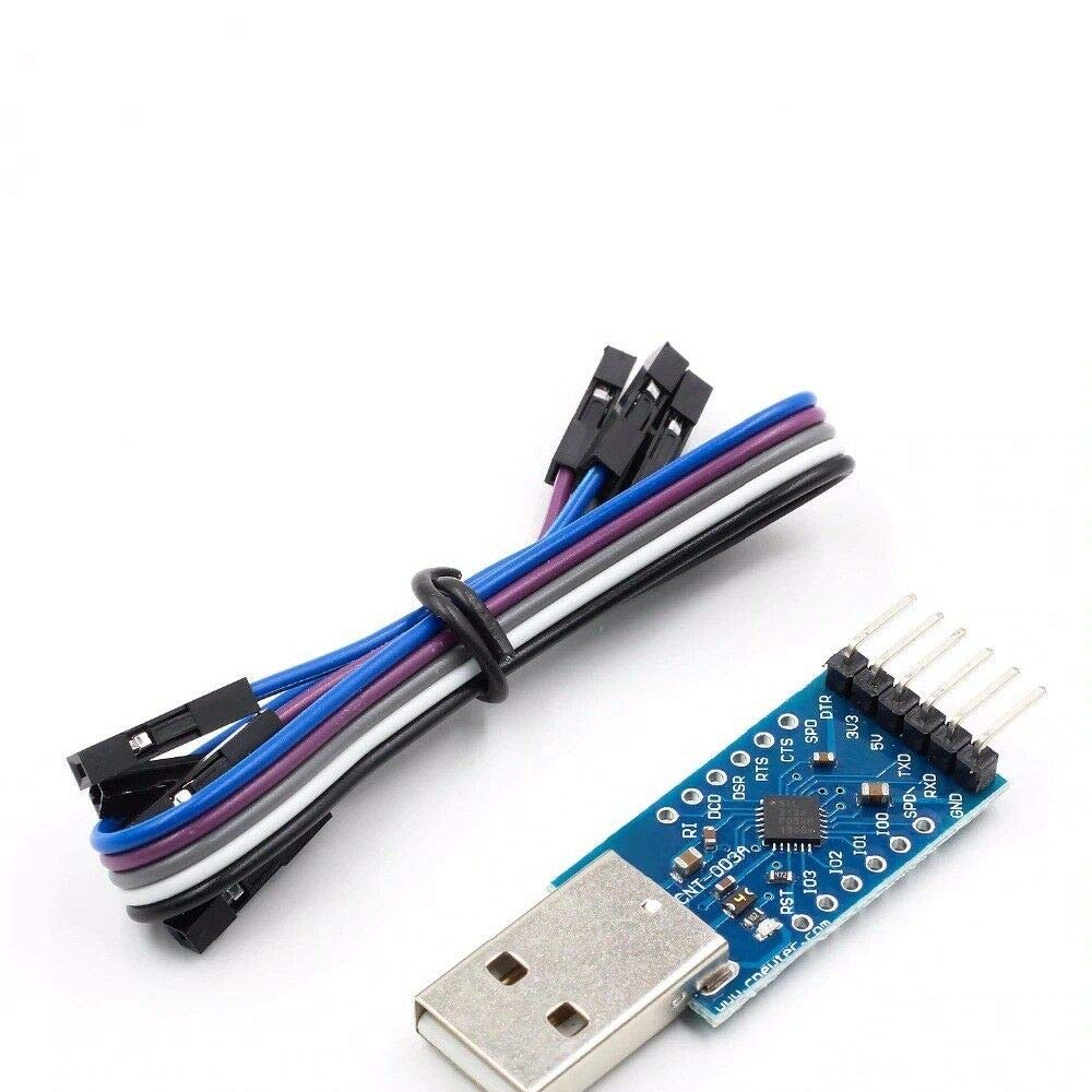 5 pezzi Convertitore seriale del modulo connettore a 6 pin CP2104 da USB a RS232 TTL UART