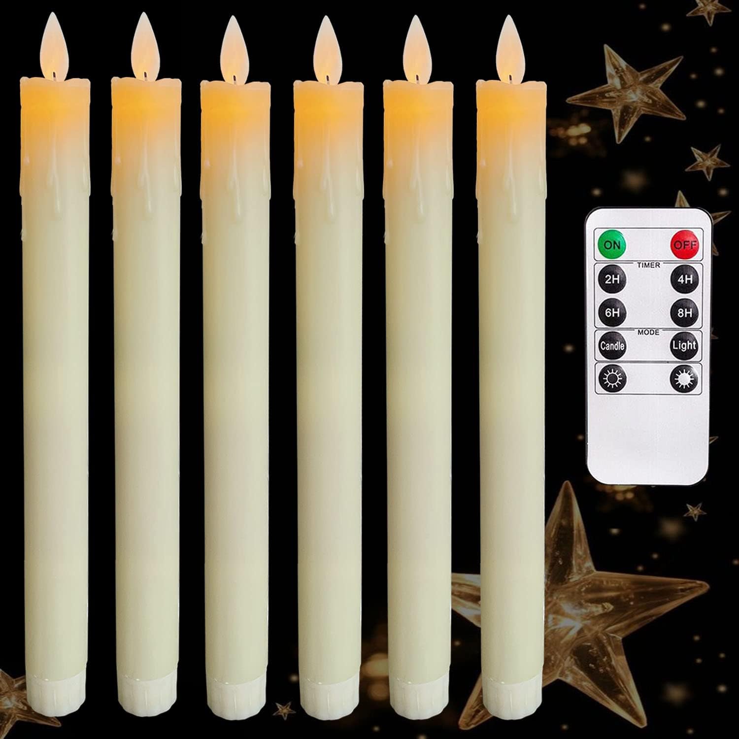 VVSISMUM Led Battery Operated Flameless Flickering Moving