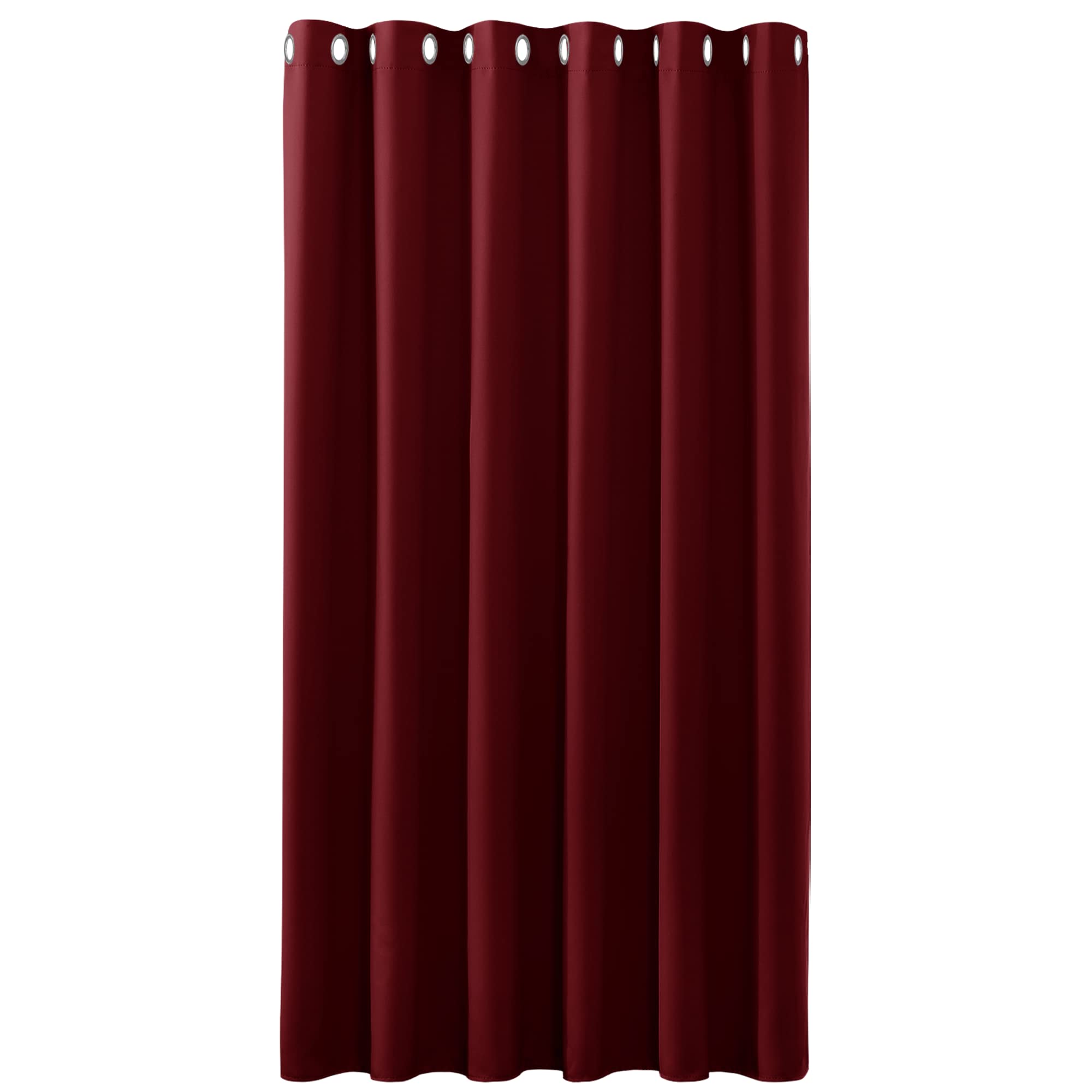 PONY DANCE Tende Cameretta Bambini Tende Rosse Tende Natalizie con Anelli Tenda Oscurante da Interno Tende per Interni Tenda Isolante Termica 1 Pezzo L 200 x A 245 cm