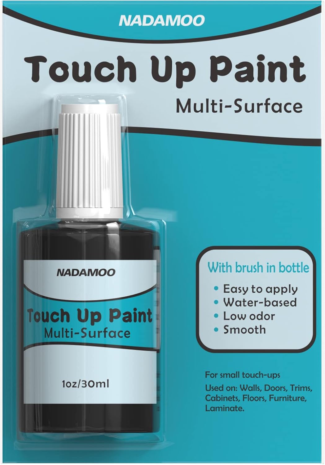 NADAMOO Beige Multi Surface Touch Up Paint, Interior and Exterior House Appliance Paint for Cabinet, Wall, Door, Furniture, Windows, Shutter and Trim
