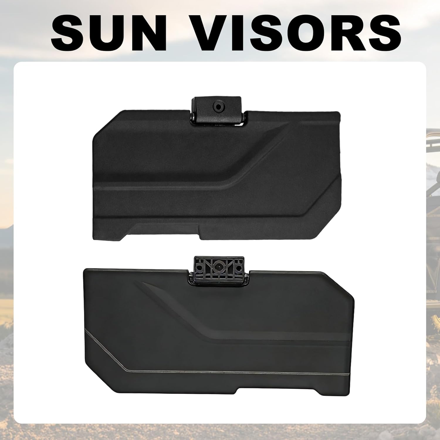 2890288 Sun Visors Fit for Polaris Ranger Crew XP 1000 EPS SP 570 2018 2019 2020 2021 2022 2023 2024 2025, Durable Heavy Duty Padded Sun Visors, Adjustable Angle