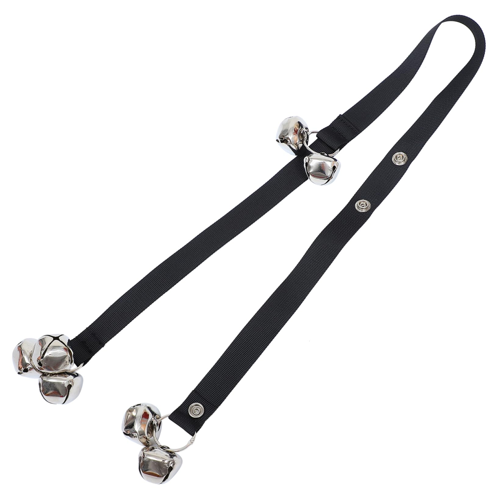 BESPORTBLE 1pc Pet Door Bell Rope Dog Doorbells to Go Outside Pet Bell Puppy Potty Training Bell Dog Training Bell Ringer Rope Dog Bell Doorbell Rope Black Aluminum Alloy