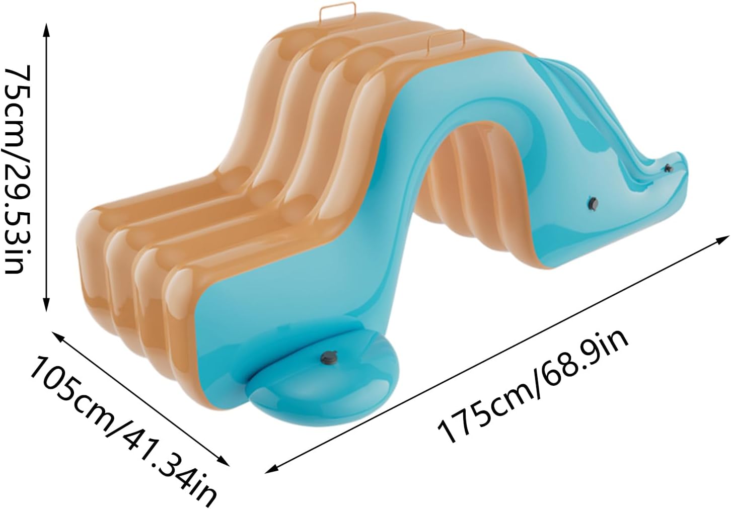 Inflatable Water Slide - Jumping Slide | Backyard Blows Pool Slides | Playful Kids Entertaining Water Play Toy For Outdoor Yard Li