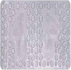 Tapete antiderrapante retangular para box de banheiro, e grosso - Cores sortidas