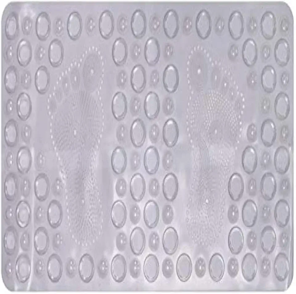 Tapete antiderrapante retangular para box de banheiro, e grosso - Cores sortidas