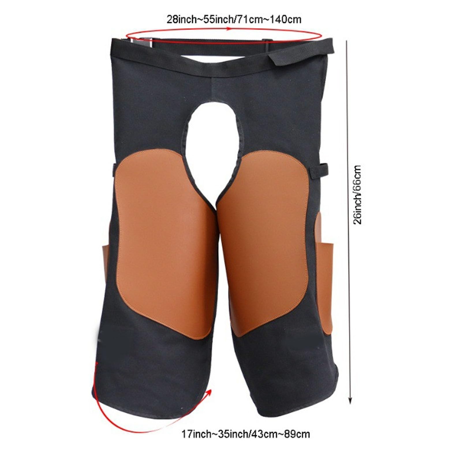 Cryfokt Tablier de Maréchal-ferrant équin, Toile Réglable Résistante à L'usure avec Revêtement en Cuir Fendu PU, Protection Complète pour la des Sabots et le Ferrage des Chevaux