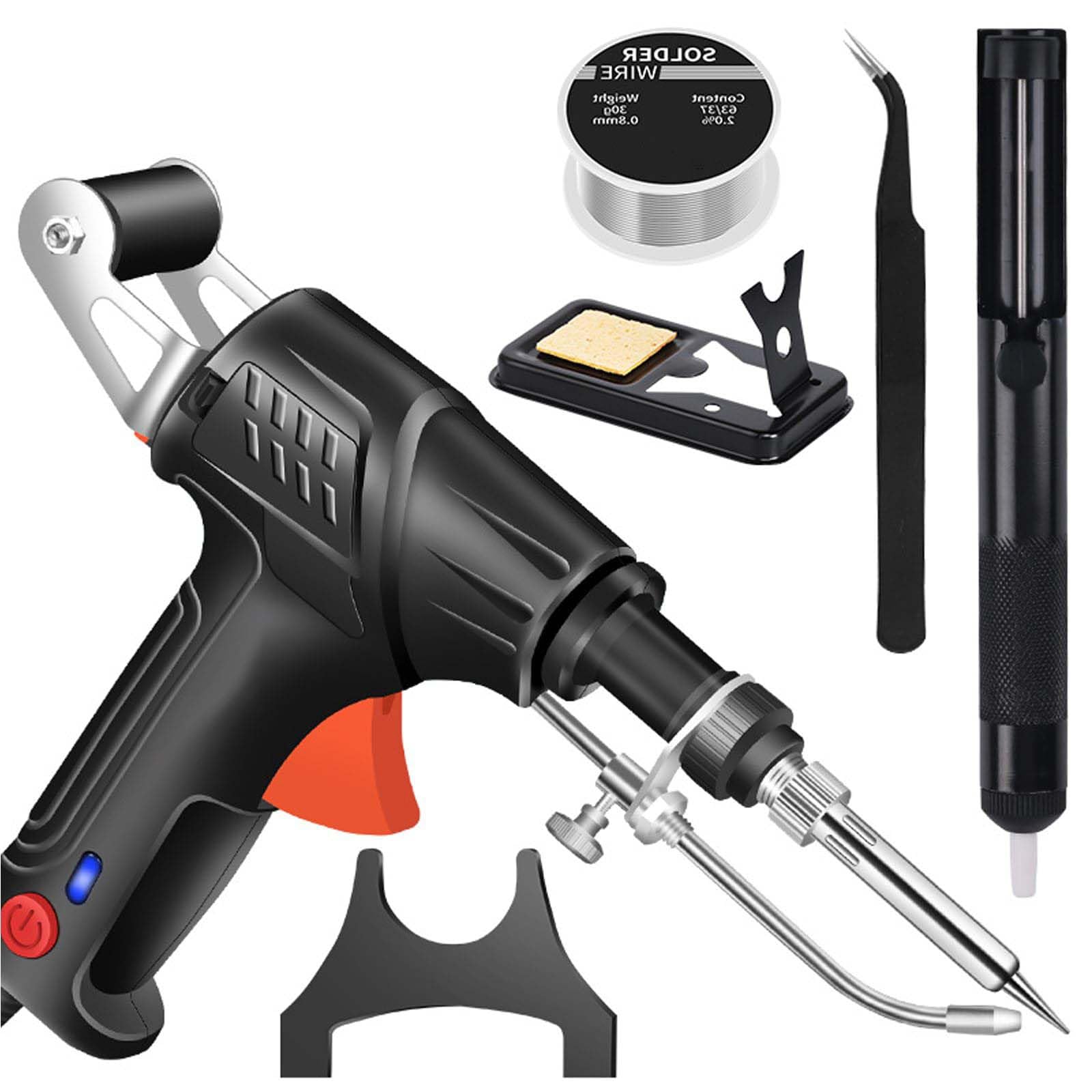Herramientas De Soldadura LáSer Industrial Con Calentamiento Interno, Soldador Multifunción, Máquina De Corte De Metal, Soldador Laser, Juego De Pistola De Soldadura Portátil Multifunción (Black)