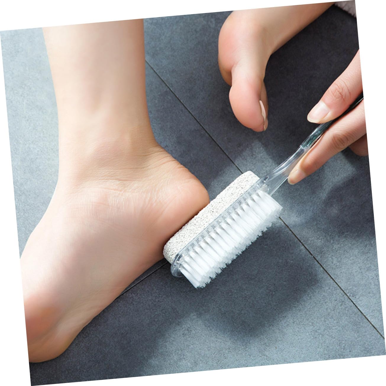 Veemoon Foot Care Kit con Raspa Piedi Spazzola per Unghie Pietra Pomice per Esfoliazione e Rimozione di Morta Kit Ergonomico per Piedi Lisci e Rinnovati