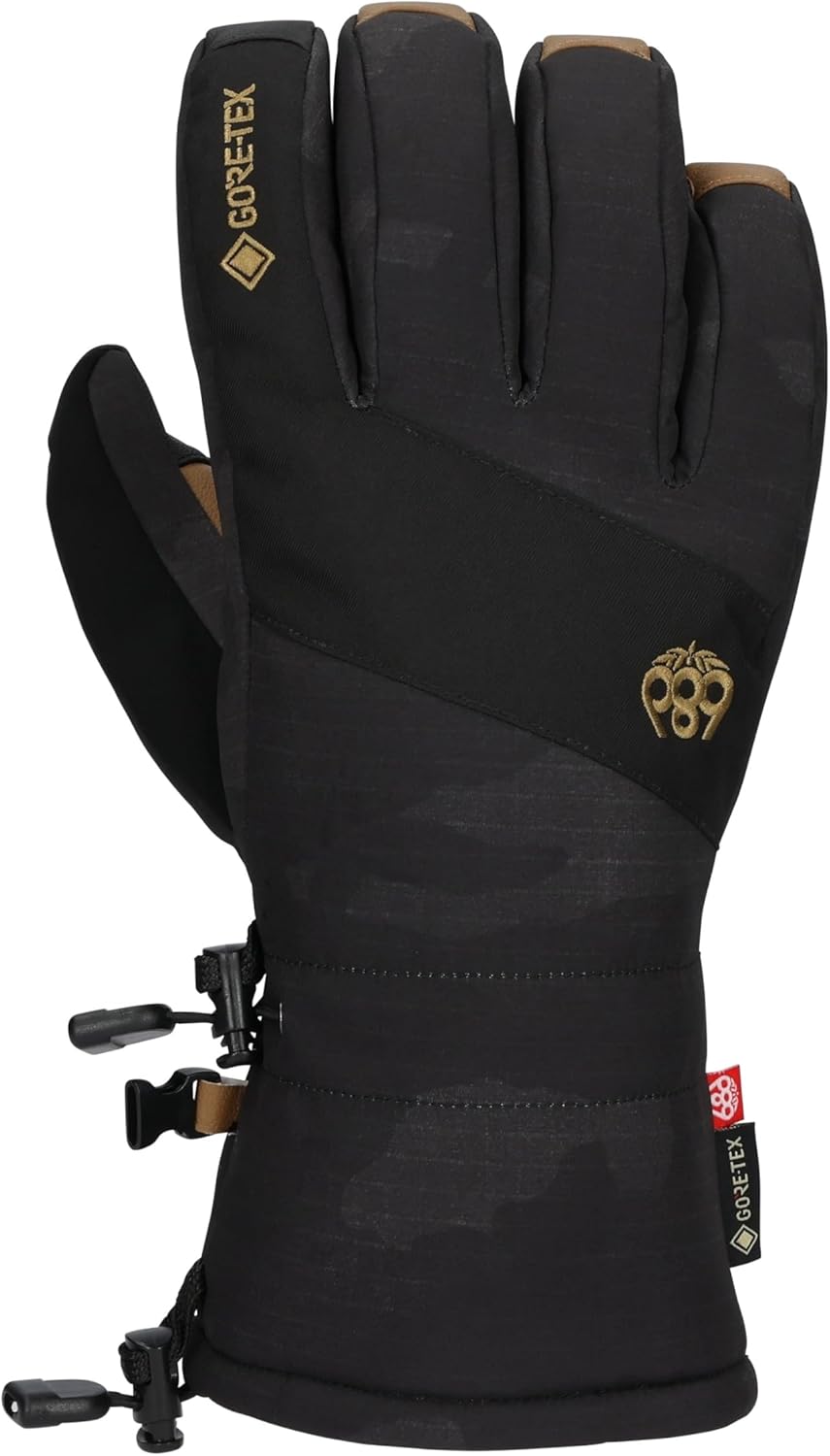 686 Men's Gore-TEX Linear Glove - 3L Softshell Fabric with Micro Tricot Lining - Water & Weather Resistant