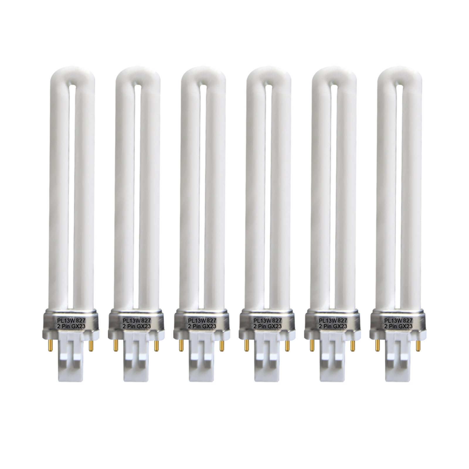CF13DS/827 13W Single Tube 2 Pin GX23 Base Bulb, PLS13W27,2700K-6