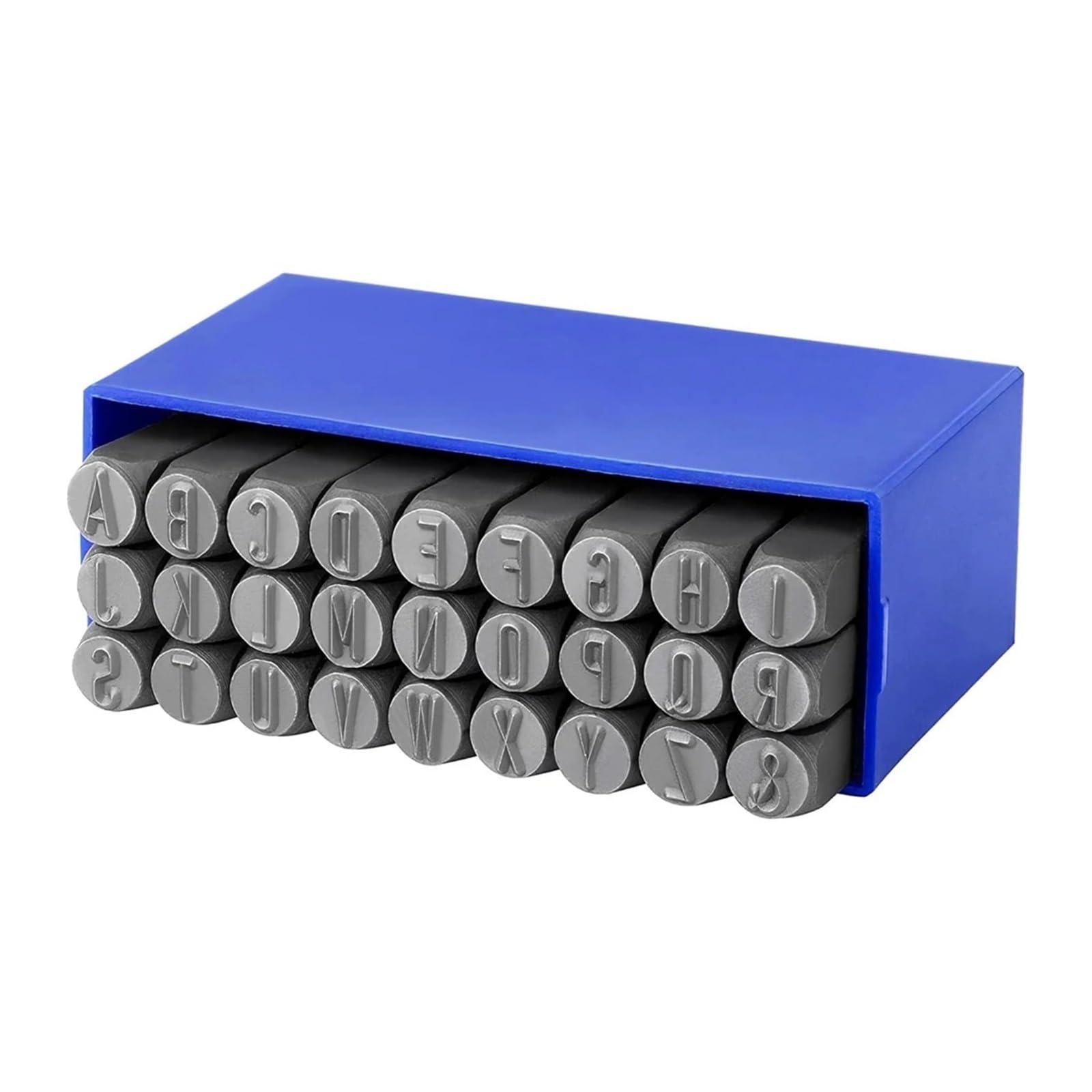 Steel Letter Mould, Number Letter Stamp Set, Hardened Alloy Steel, Storage Box, Leather Embossing Carving Tool(Number 3mm)