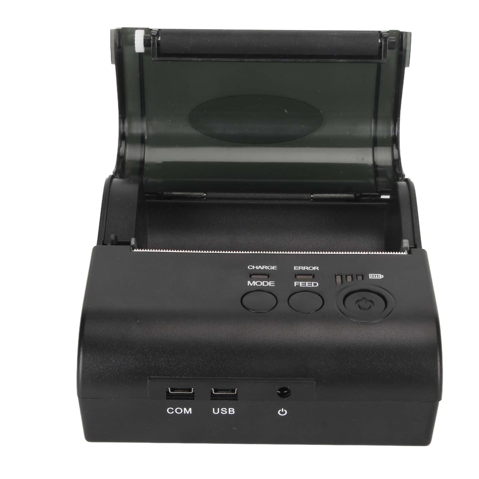 Zunate Stampante Termica Wireless Bluetooth Portatile, Stampante per Etichette di Spedizione Compatibile con Android per iOS, Supporta Carta Termica in Rotolo da 80 Mm di Larghezza, per (Spina UE)