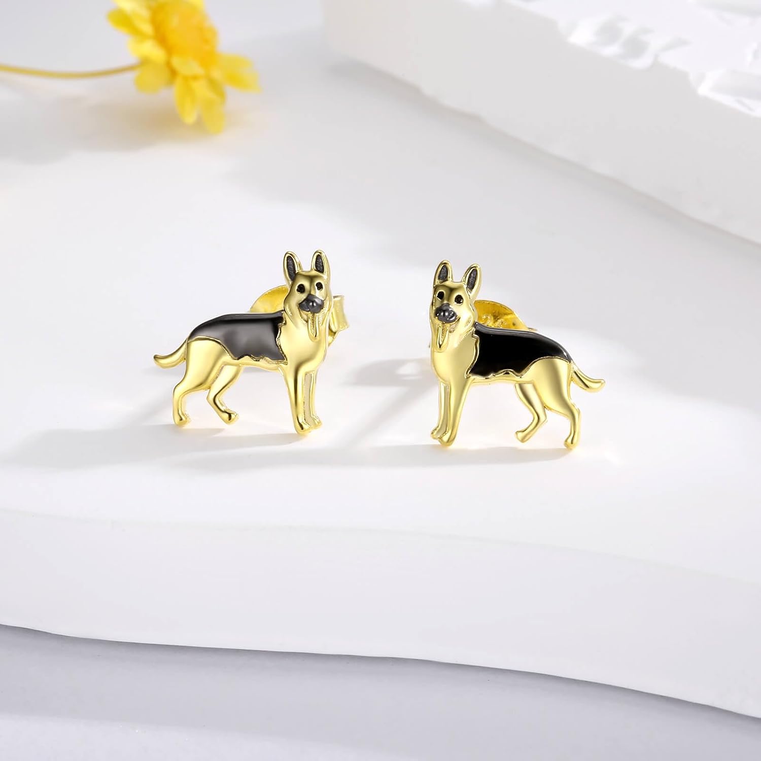 Sterling Silver Dogs Stud Earrings Beagle Chihuahua German Shepherd French Bulldog Mom Puppy Jewelry Gifts for Women Dog Lovers - Image 2
