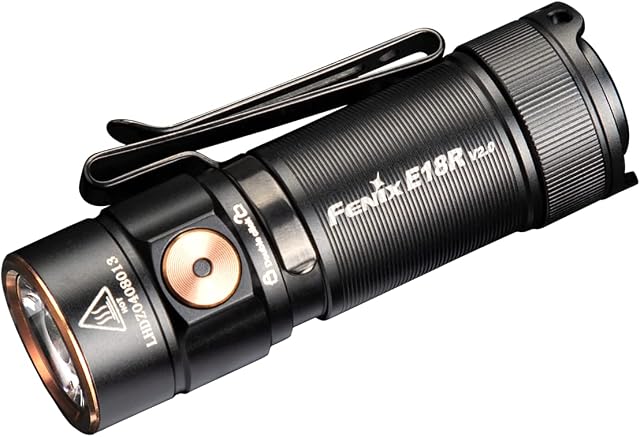 Fenix E18R v2.0 USB C Rechargeable Mini EDC 1200 Lumen Torch