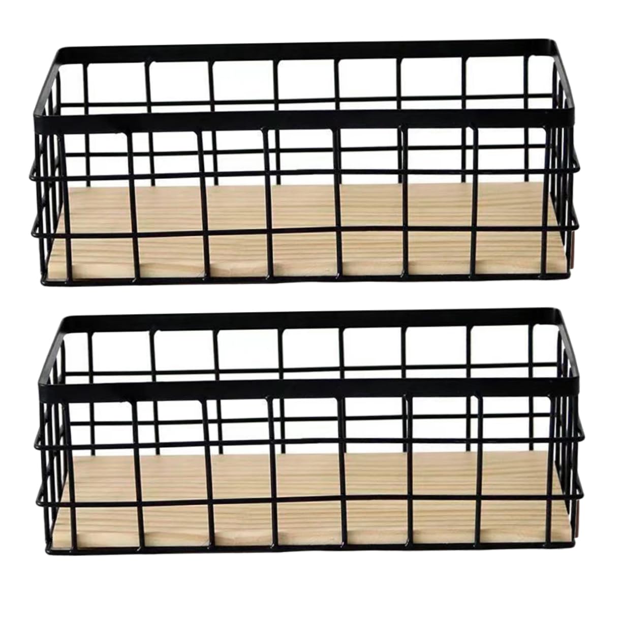 Panier fil de fer pour désencombrer le comptoir de cuisine et douche