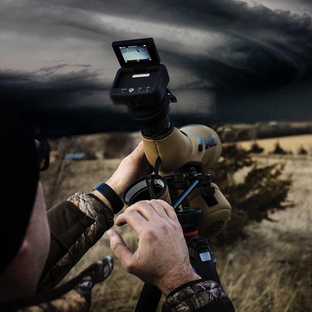 TACTACAM Spotter LR with 4K View and Recording for Spotting Scopes + 32 GB Micro SD Card