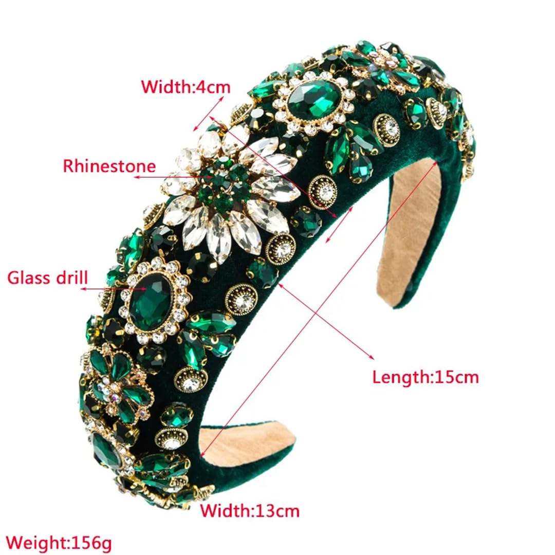 Donne in pile Spugna Piena Diamante Fascia Diamante Fiore Accessori Per Capelli Partito Brillante Hairband Cerchio Ragazza Moda Copricapo