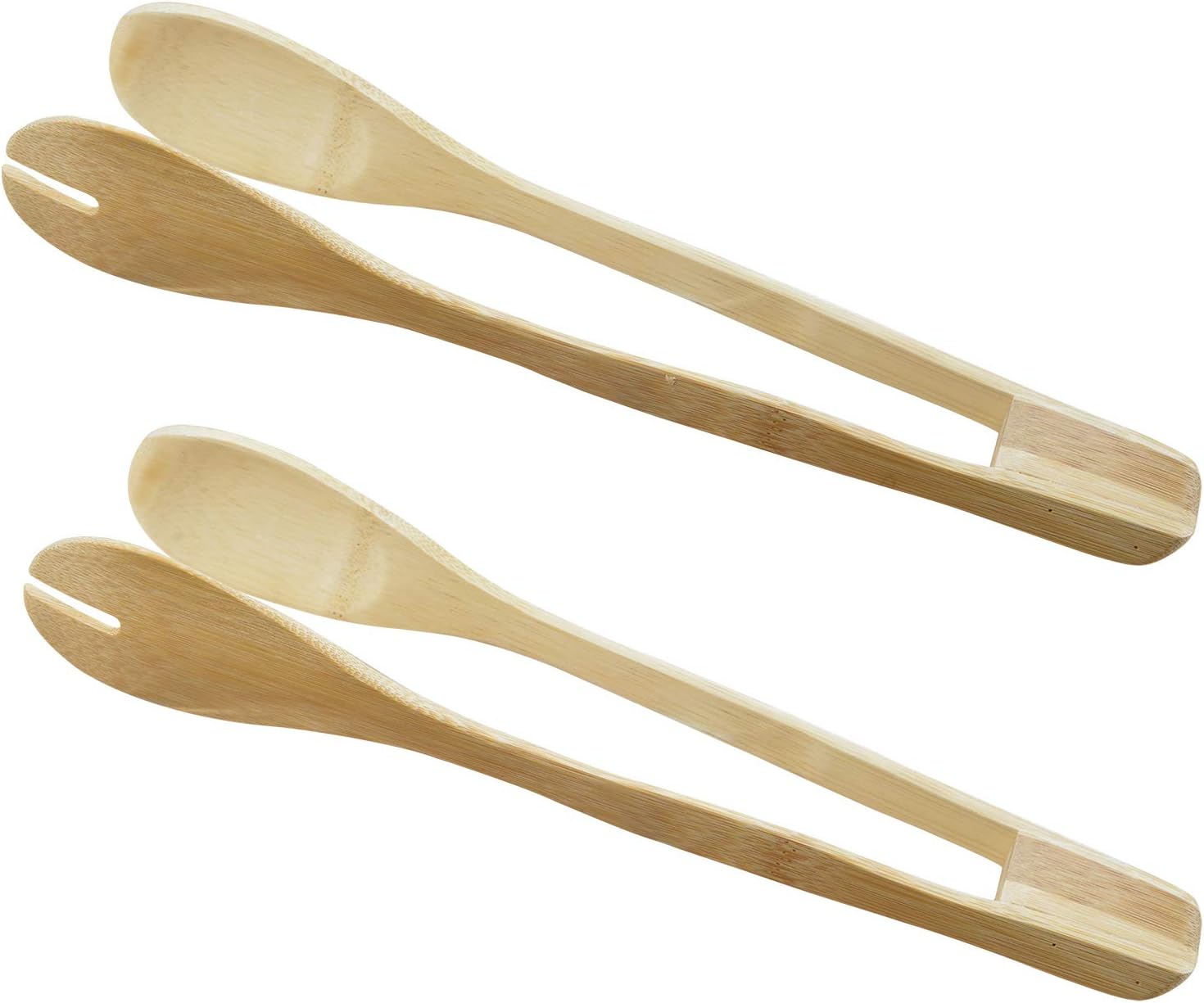 [2 Pack] Bamboo Toast Tong, Better Than Wooden BBQ Toaster