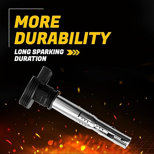 Miniatura 3 de Paquete de 4 bobinas de encendido y bujías de repuesto para Audi Volkswagen Lamborghini 2006-2018 Audi Q3 A5 A4 Allroad RS5 A6 GTI Eos Golf Beetle