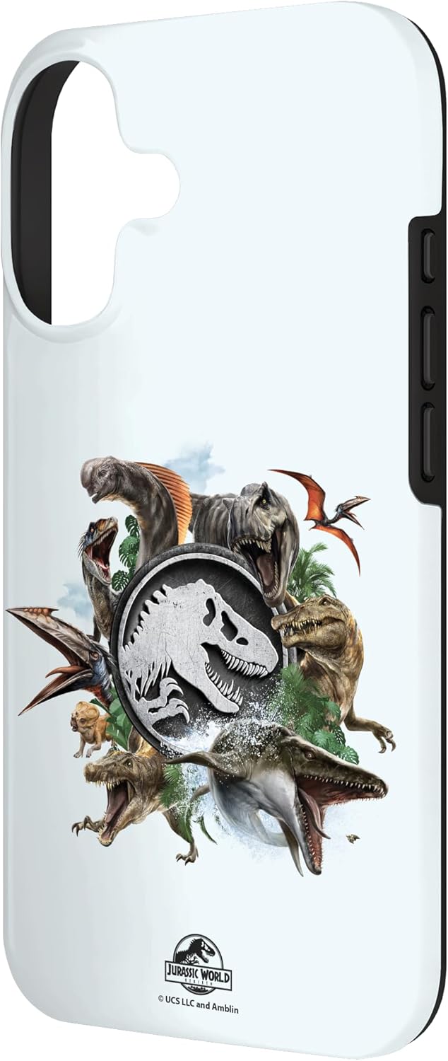 Jurassic World Rebirth Circle Logo Dinosaurs Case for iPhone 17