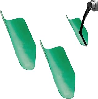 2 PCS 14" x 6" Flexible Draining Tool Oil Funnel, Foldable Free Oil Filter, Reusable Moldable Funnel Drain Oil Guide Plate, for Oil Change from Cars, Trucks, Motorcycles (Green)