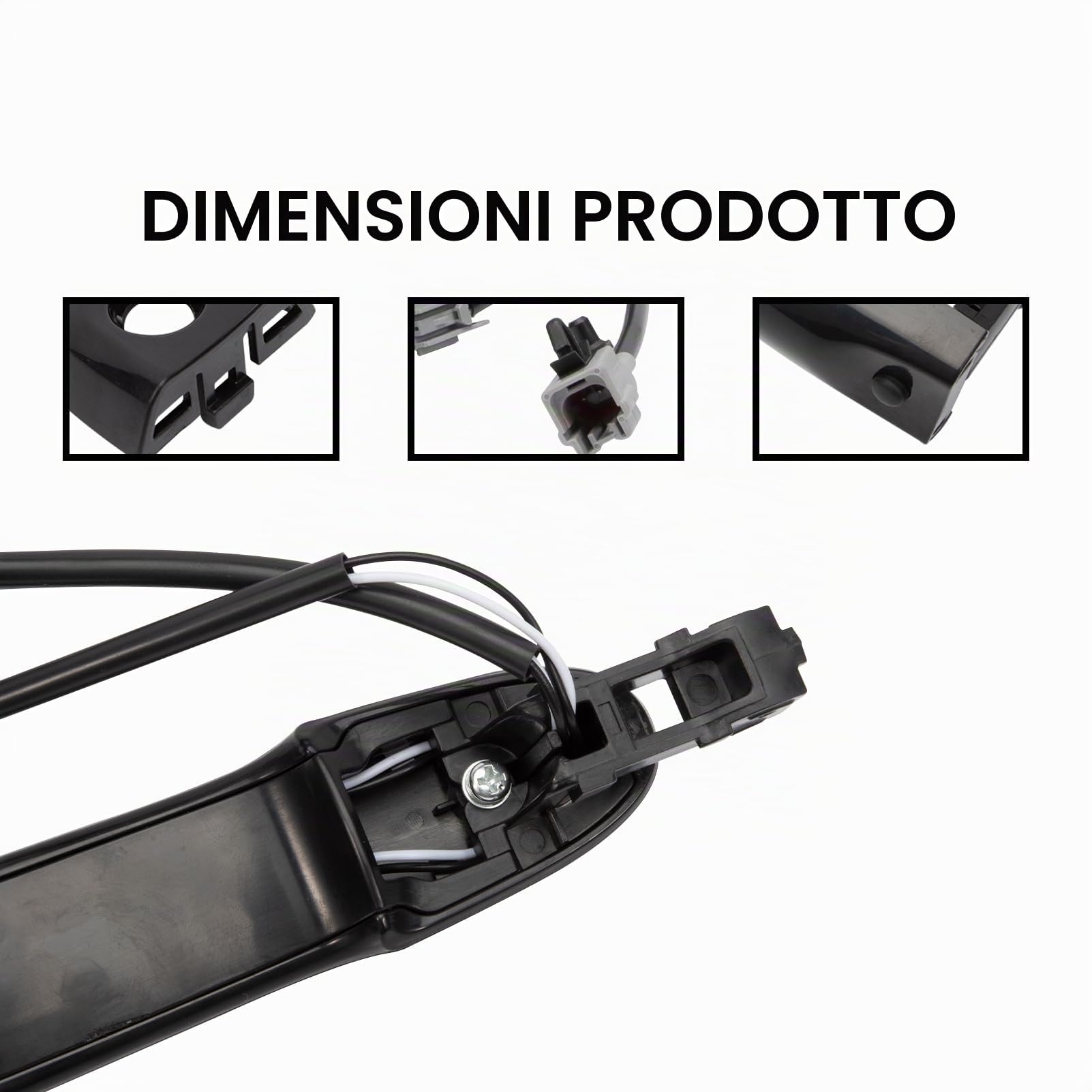 Maniglia anteriore sinistra lato conducente esterno compatibile con Nissan Juke F15 2010-2022 nero 80644-1FA5A 80644-3WC2A 80640-3WC2A