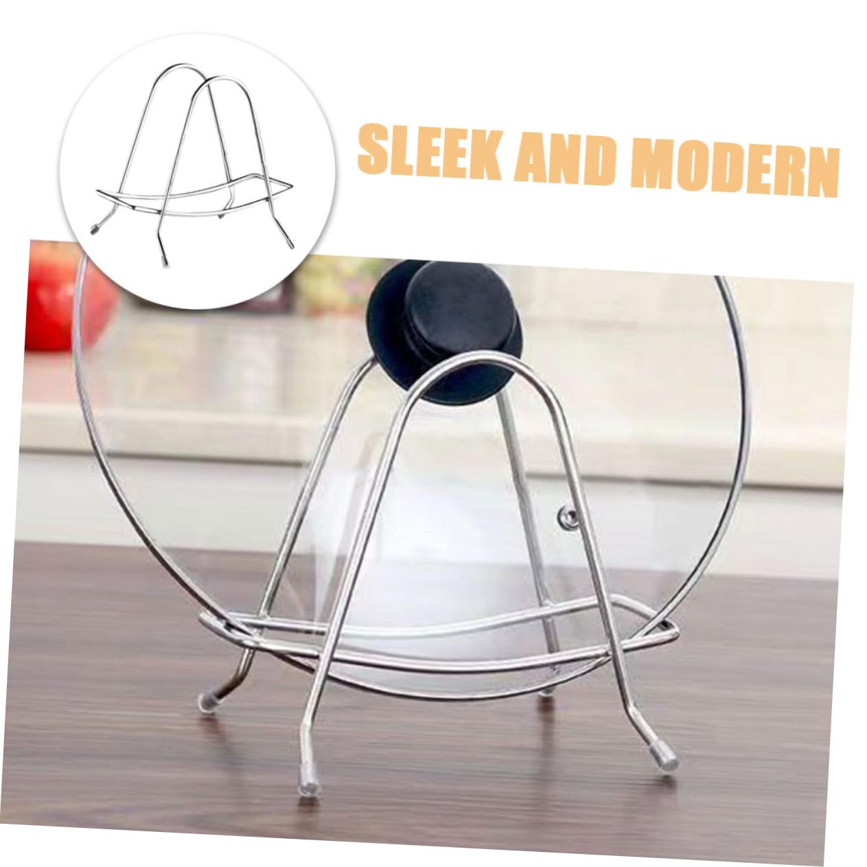 Edelstahl Schneidebretthalter - Für Bretter, Messer & Topfdeckel