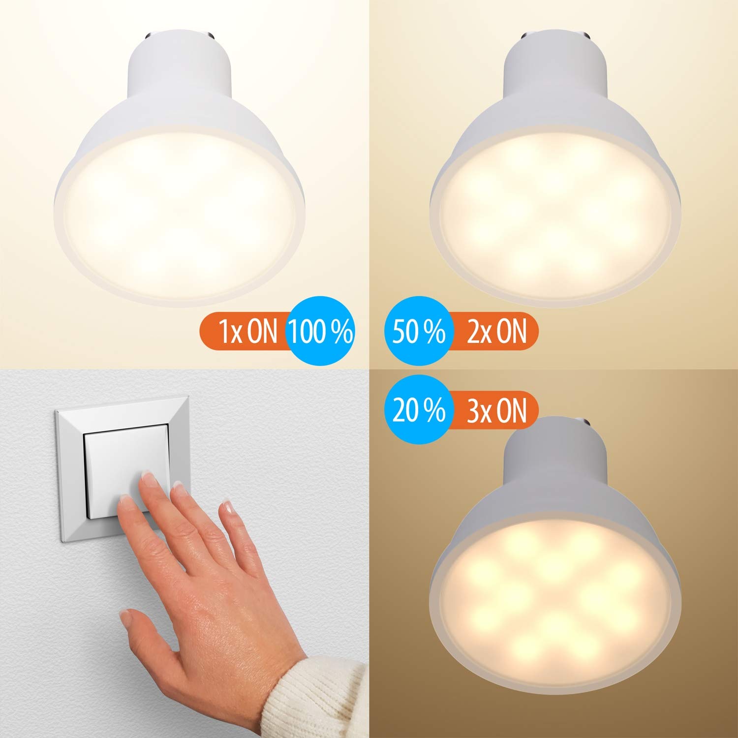 ledscom.de Boden-Einbauleuchte BOFU für außen schwenkbar Edelstahl rund IP67 150mm Ø + LED Lampe warmweiß 3-Stufen Dimmen: max 500lm